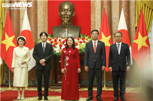 Lễ đón Hoàng Thái tử Nhật Bản thăm chính thức Việt Nam