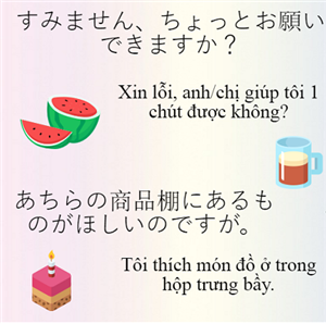 Những mẫu câu giao tiếp tiếng Nhật cơ bản khi đi mua sắm